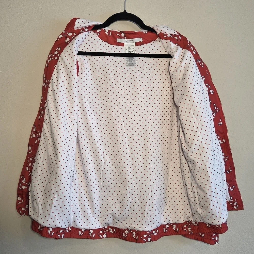 Disney Parks Authentic Disneyland Kids Minnie Mouse Polka Dot Bow Raincoat XL